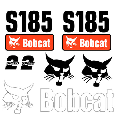 FITS S185 BOBCAT REPLACEMENT DECAL STICKER - OUTDOOR DURABLE LAMINATE